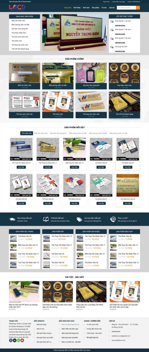 Theme wordpress quảng cáo làm biển chức danh - Theme Wordpress Giá Rẻ - Mua Bán Theme WP Đẹp Chuẩn Seo