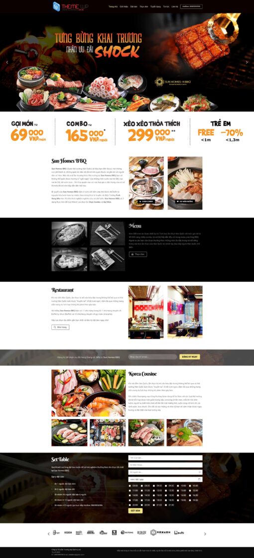 Theme wordpress quán bbq nướng - Theme Wordpress Giá Rẻ - Mua Bán Theme WP Đẹp Chuẩn Seo