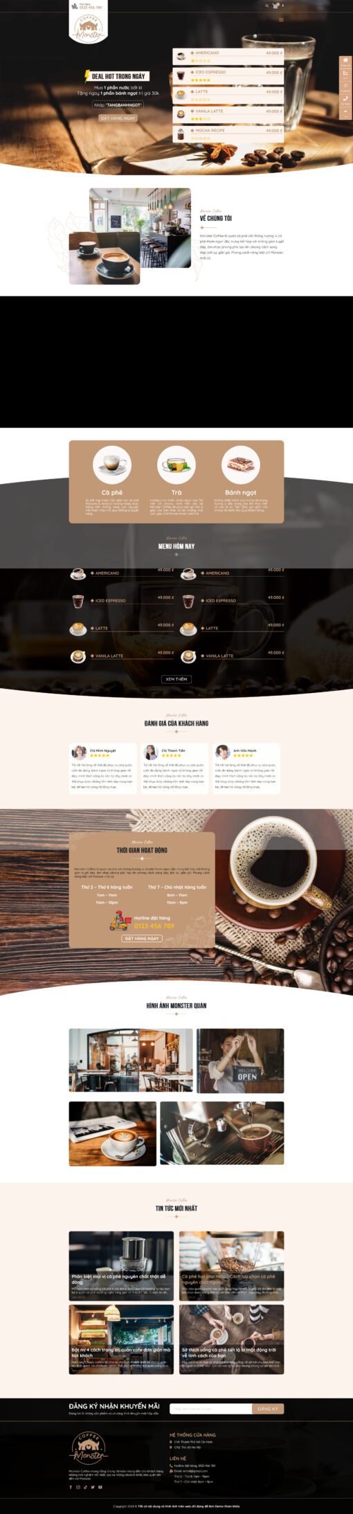 Theme wordpress quán cafe trà sửa - Theme Wordpress Giá Rẻ - Mua Bán Theme WP Đẹp Chuẩn Seo