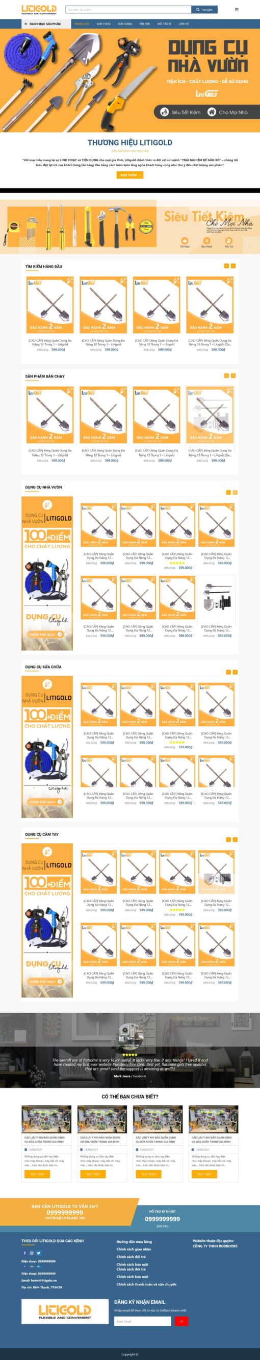 Theme wordpress shop bán dụng cụ nông nghiệp - Theme Wordpress Giá Rẻ - Mua Bán Theme WP Đẹp Chuẩn Seo