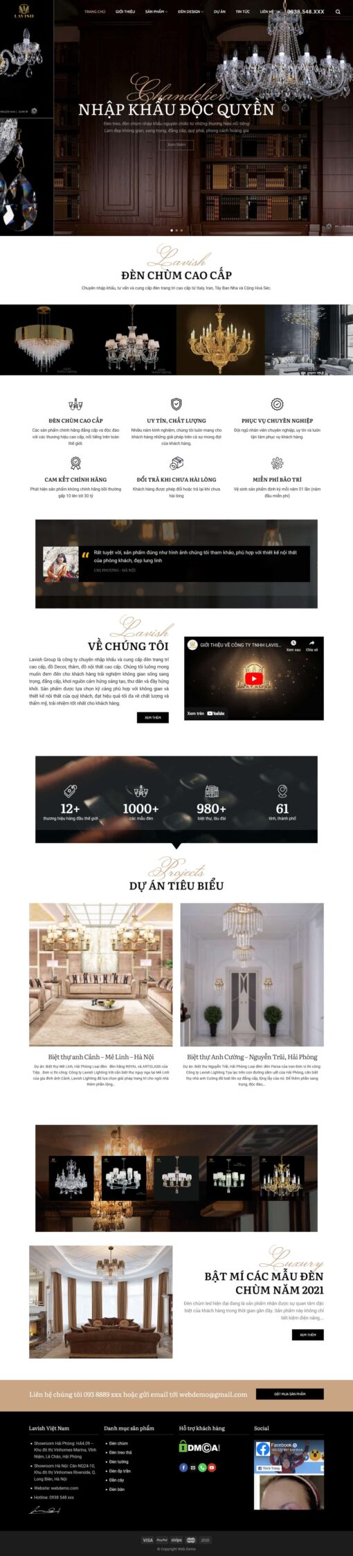Theme wordpress shop bán đèn chùm - Theme Wordpress Giá Rẻ - Mua Bán Theme WP Đẹp Chuẩn Seo