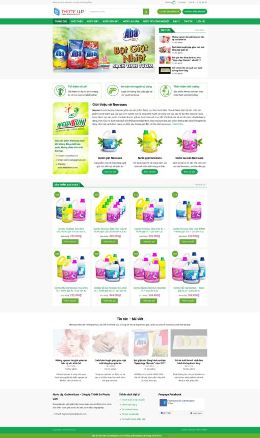 Theme wordpress shop bán nước giặt - Theme Wordpress Giá Rẻ - Mua Bán Theme WP Đẹp Chuẩn Seo