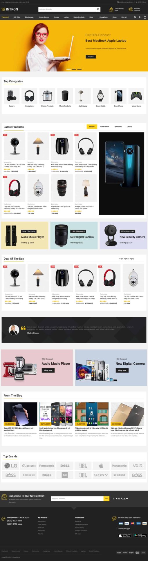Theme wordpress shop công nghệ điện máy - Theme Wordpress Giá Rẻ - Mua Bán Theme WP Đẹp Chuẩn Seo