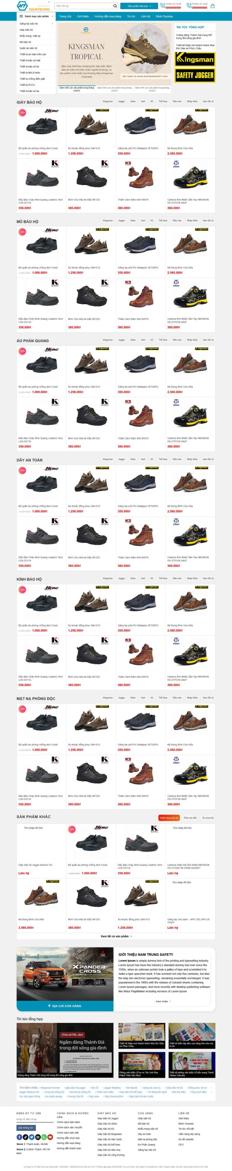 Theme wordpress shop giày bảo hộ lao động - Theme Wordpress Giá Rẻ - Mua Bán Theme WP Đẹp Chuẩn Seo