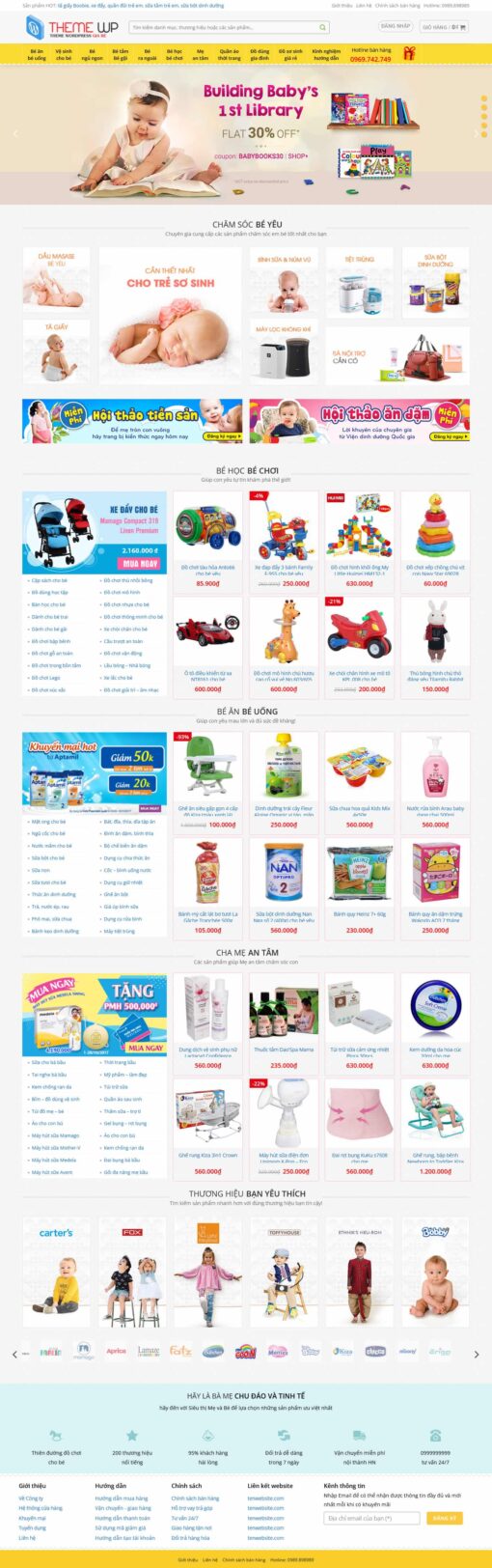 Theme wordpress shop mẹ và bé - Theme Wordpress Giá Rẻ - Mua Bán Theme WP Đẹp Chuẩn Seo