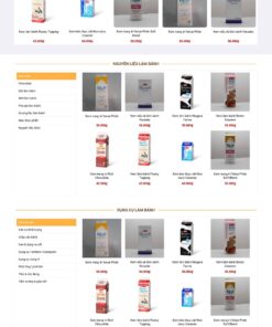 Theme wordpress shop nguyên liệu làm bánh 2 - Theme Wordpress Giá Rẻ - Mua Bán Theme WP Đẹp Chuẩn Seo
