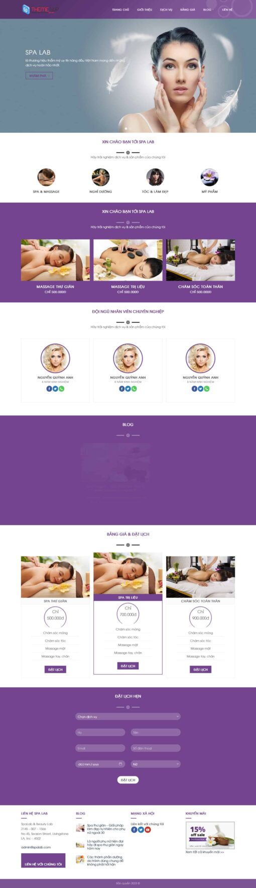 Theme wordpress spa 6 - Theme Wordpress Giá Rẻ - Mua Bán Theme WP Đẹp Chuẩn Seo
