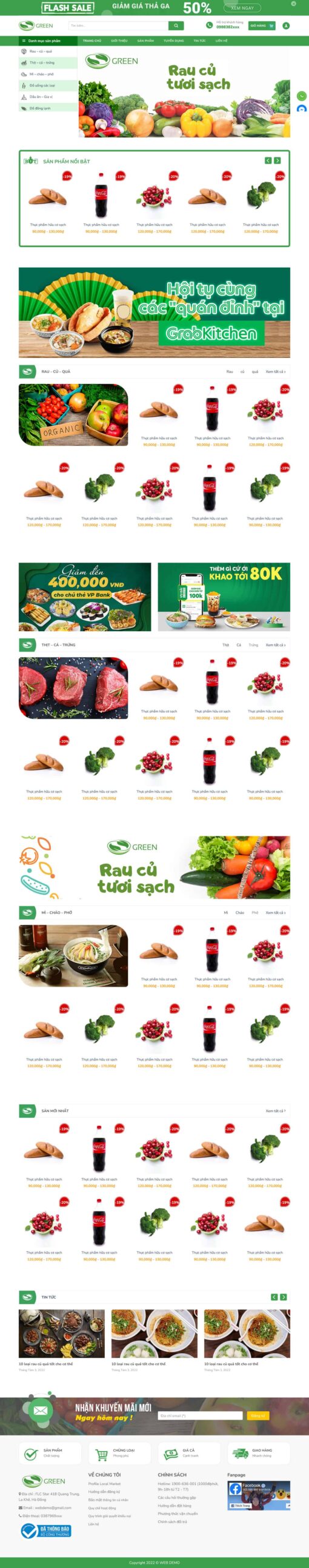 Theme wordpress tạp hóa bách hóa xanh 5 - Theme Wordpress Giá Rẻ - Mua Bán Theme WP Đẹp Chuẩn Seo
