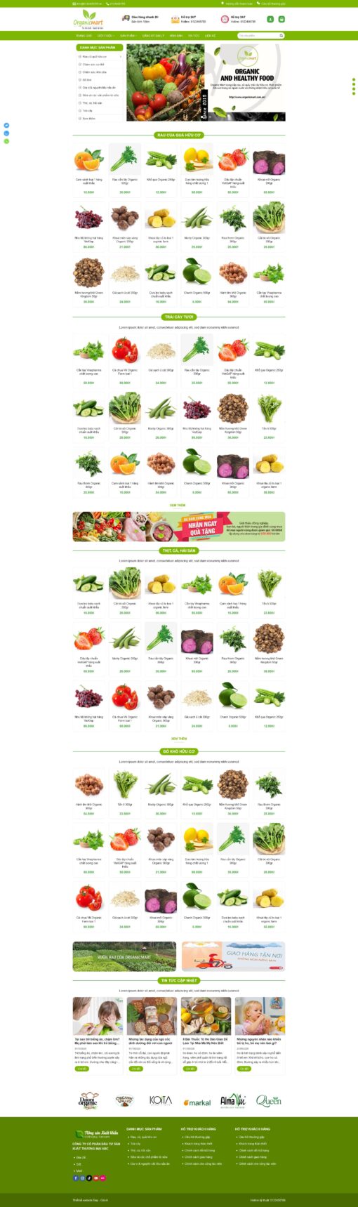 Theme wordpress thực phẩm 26 ,trái cây sạch - Theme Wordpress Giá Rẻ - Mua Bán Theme WP Đẹp Chuẩn Seo