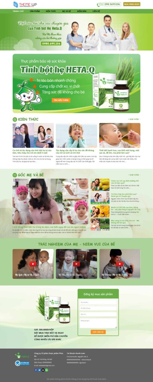 theme wordpress thực phẩm cho bé - Theme Wordpress Giá Rẻ - Mua Bán Theme WP Đẹp Chuẩn Seo