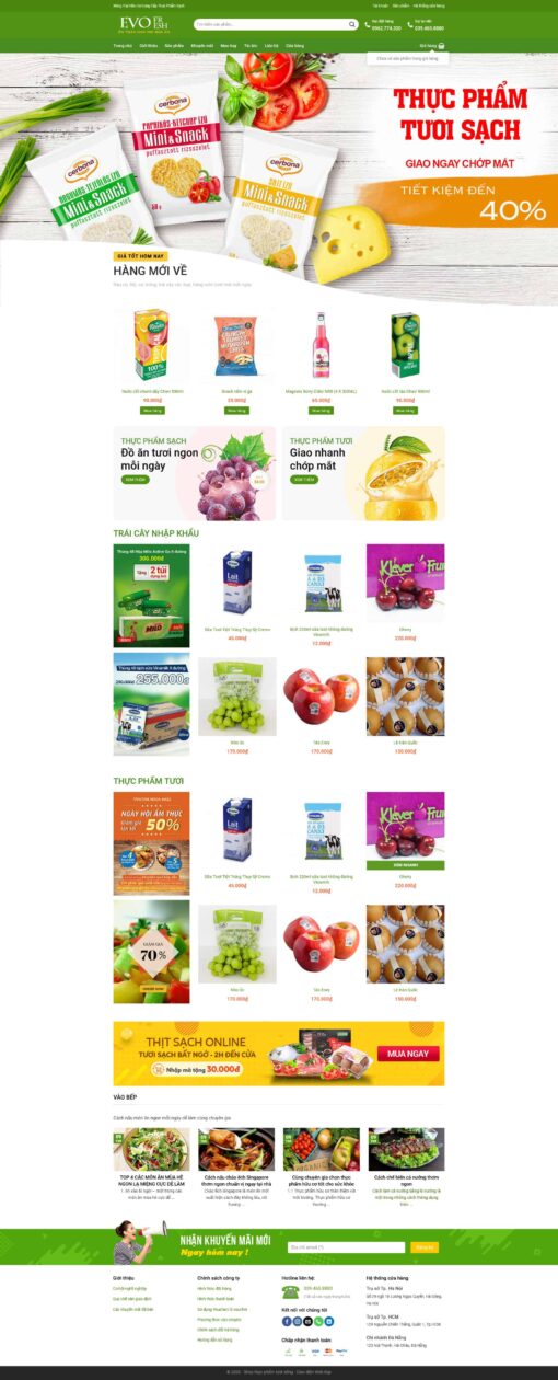 Theme wordpress thực phẩm trái cây sạch - Theme Wordpress Giá Rẻ - Mua Bán Theme WP Đẹp Chuẩn Seo