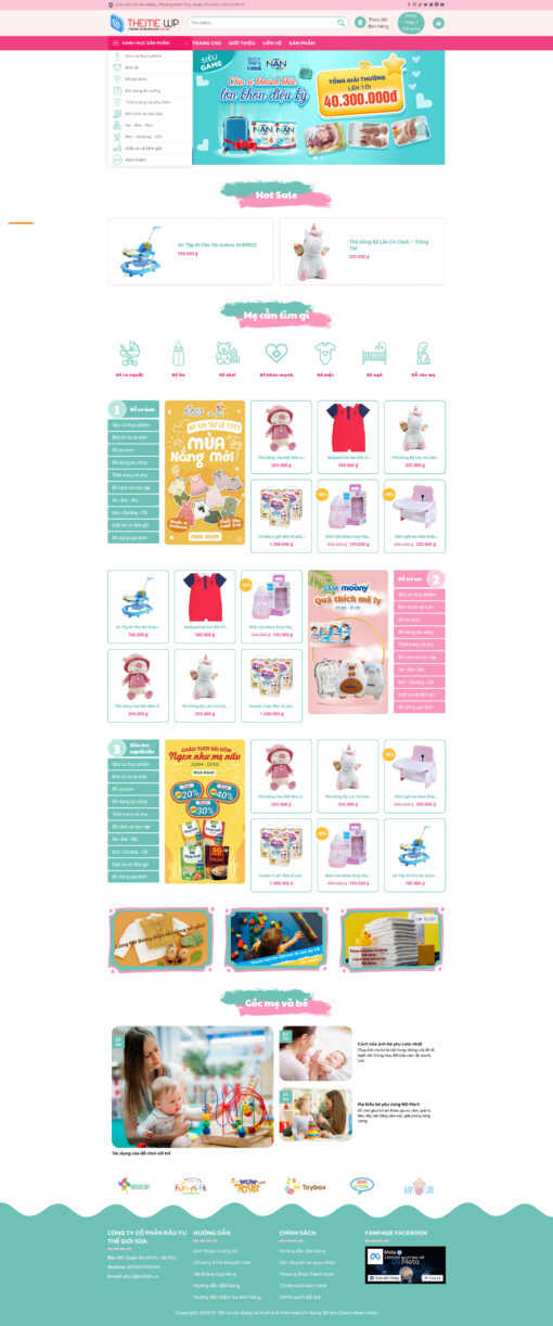 Theme wordpress thời trang baby 1 - Theme Wordpress Giá Rẻ - Mua Bán Theme WP Đẹp Chuẩn Seo