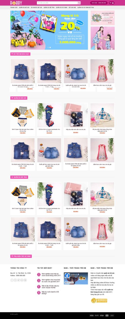 Theme wordpress thời trang trẻ em - Theme Wordpress Giá Rẻ - Mua Bán Theme WP Đẹp Chuẩn Seo
