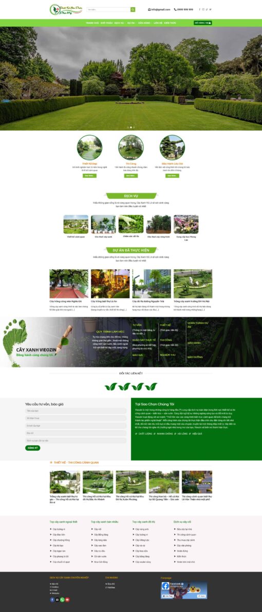 Theme wordpress thiết kế sân vườn cây cảnh - Theme Wordpress Giá Rẻ - Mua Bán Theme WP Đẹp Chuẩn Seo