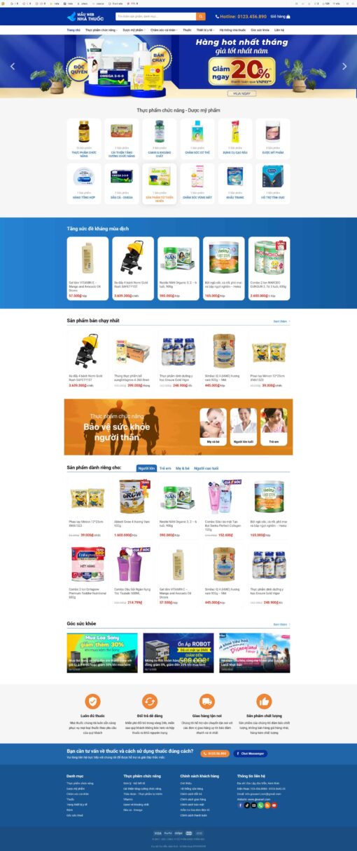 Theme WordPress Tiệm Thuốc Tây Chuẩn Đẹp - Theme Wordpress Giá Rẻ - Mua Bán Theme WP Đẹp Chuẩn Seo
