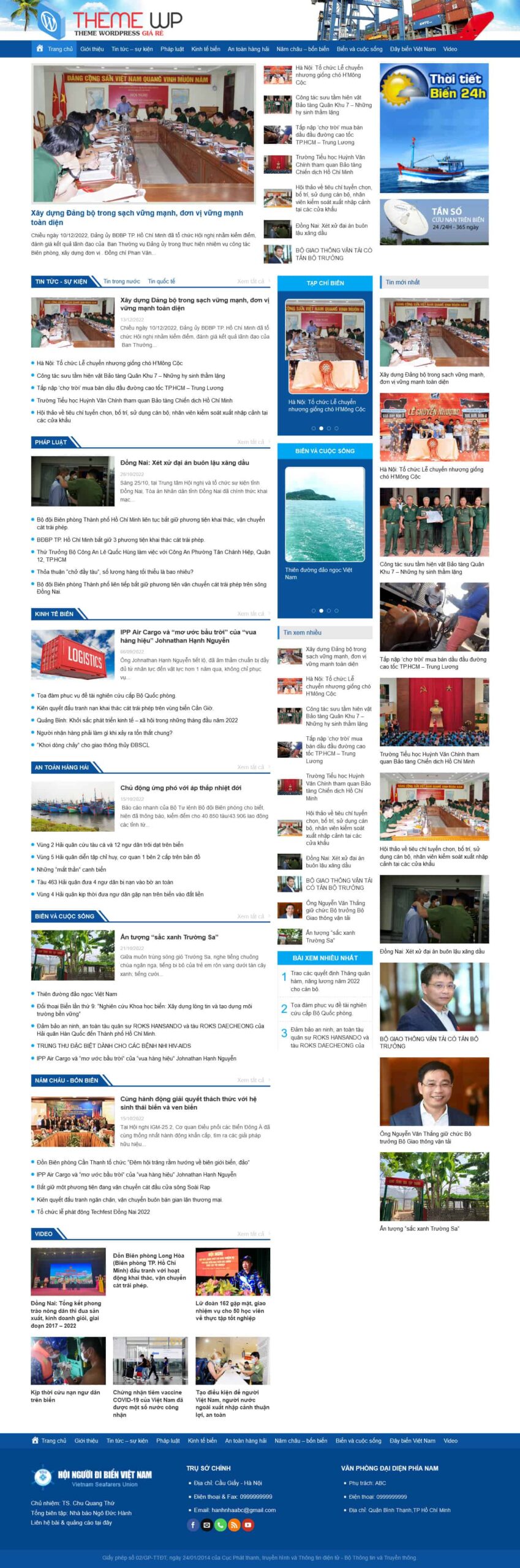 Theme wordpress tin tức đi biển - Theme Wordpress Giá Rẻ - Mua Bán Theme WP Đẹp Chuẩn Seo