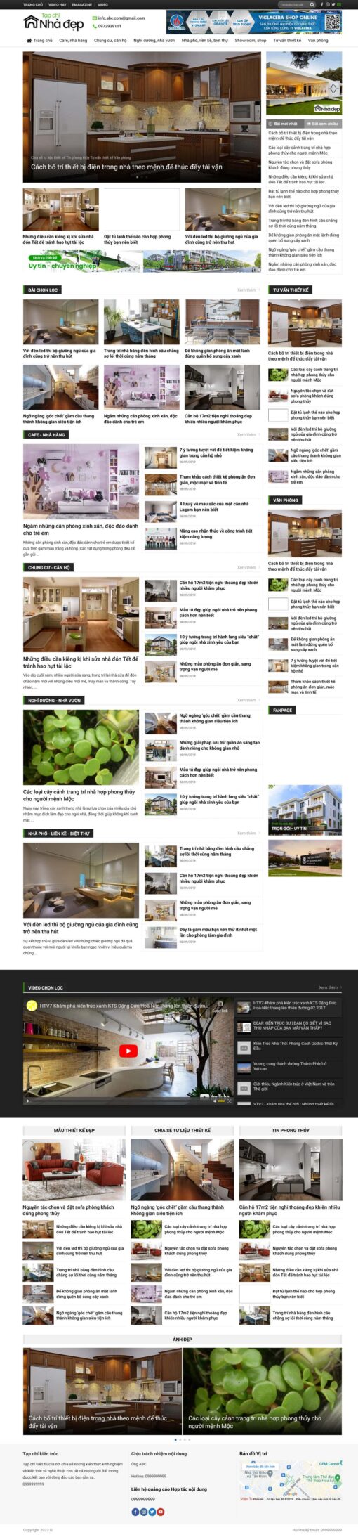 Theme wordpress tin tức tạp chí nhà đẹp - Theme Wordpress Giá Rẻ - Mua Bán Theme WP Đẹp Chuẩn Seo