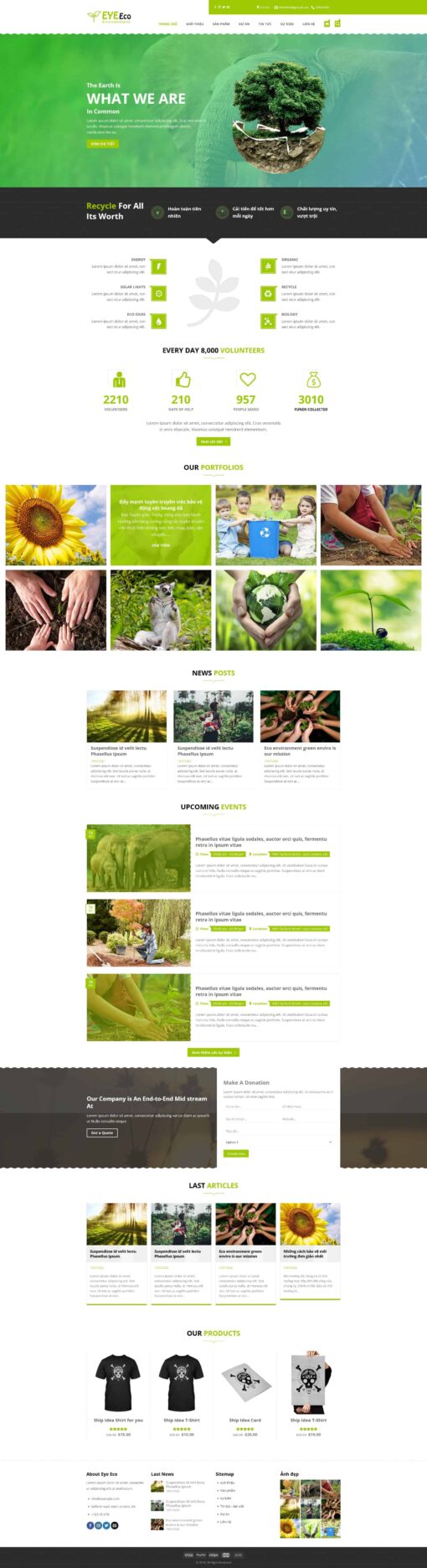 Theme WordPress tin tức về môi trường - Theme Wordpress Giá Rẻ - Mua Bán Theme WP Đẹp Chuẩn Seo
