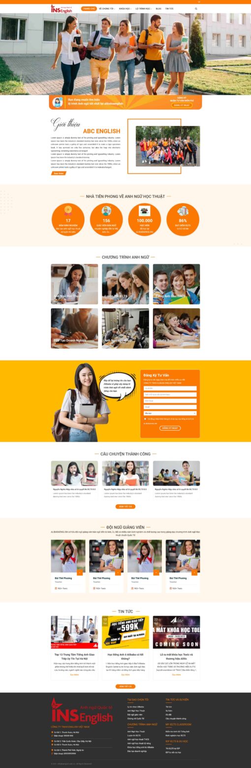 Theme WordPress Trường Anh ngữ - Theme Wordpress Giá Rẻ - Mua Bán Theme WP Đẹp Chuẩn Seo