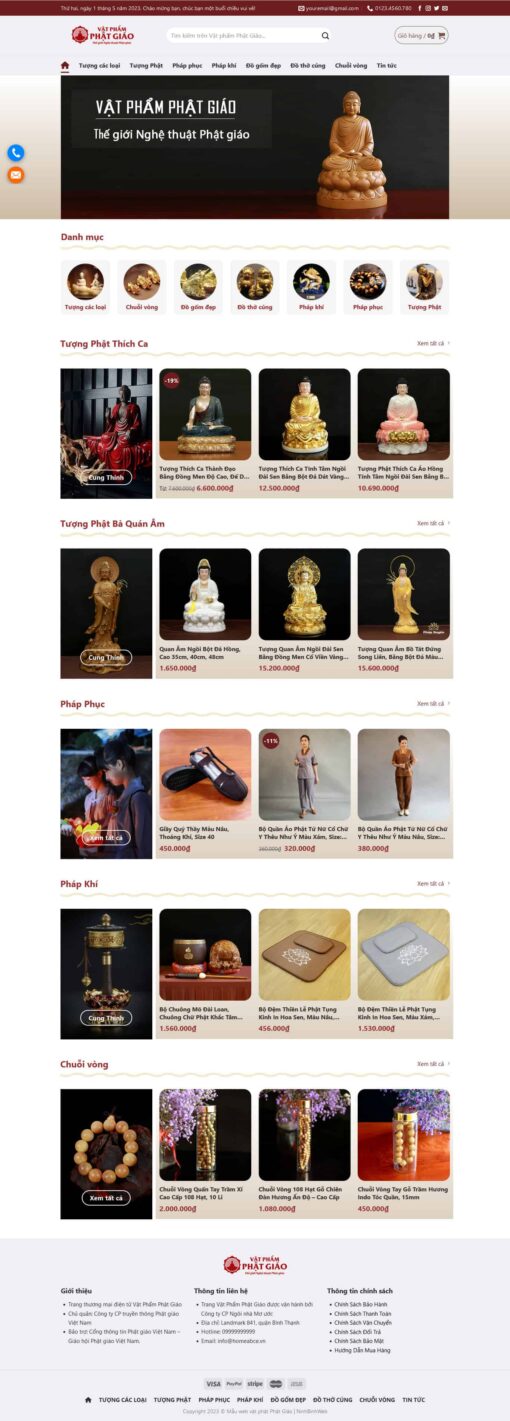Theme wordpress vật phẩm phật giáo - Theme Wordpress Giá Rẻ - Mua Bán Theme WP Đẹp Chuẩn Seo