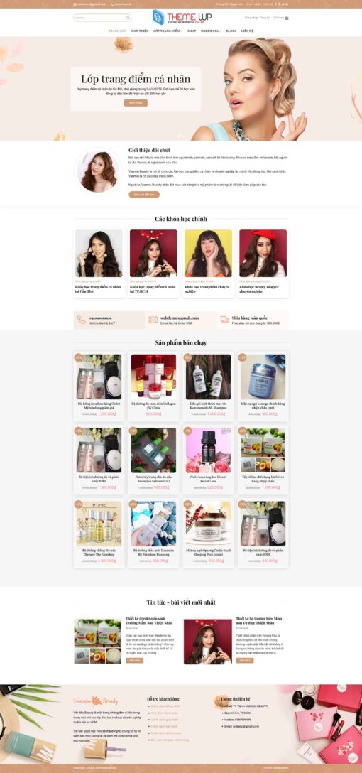 Theme wordpress web dạy trang điểm - Theme Wordpress Giá Rẻ - Mua Bán Theme WP Đẹp Chuẩn Seo