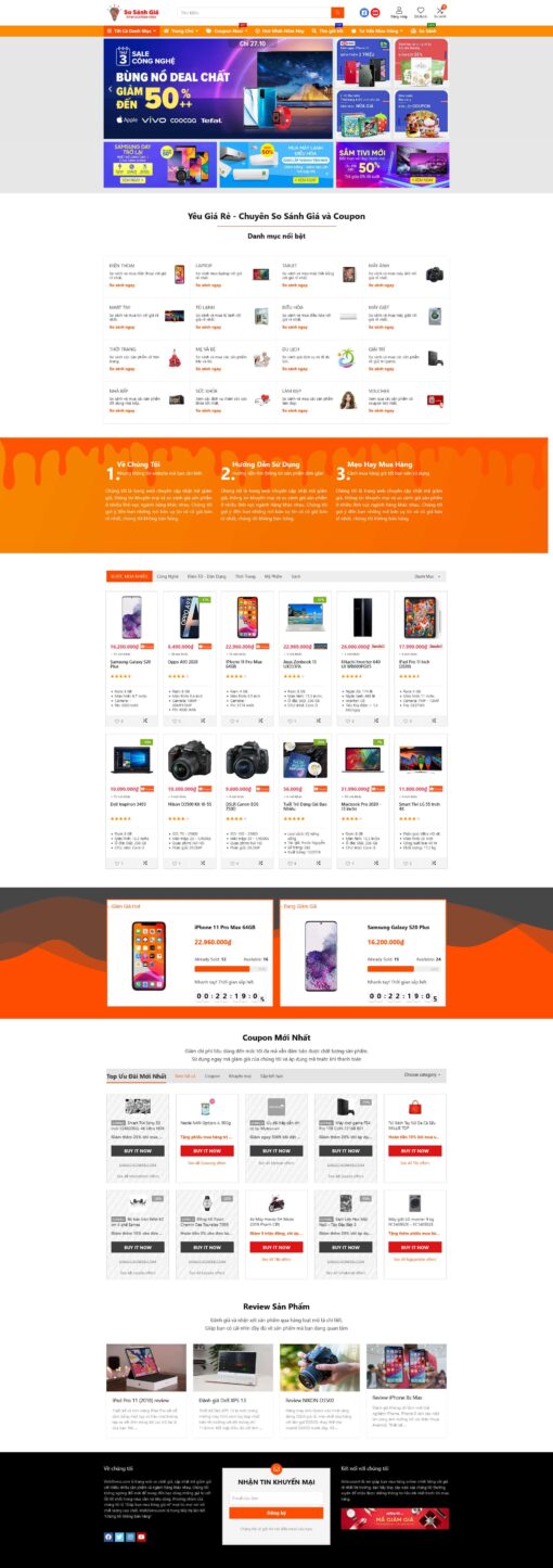 Theme WordPress web so sánh giá và mã giảm giá affiliate (fix 12/2023) - Theme Wordpress Giá Rẻ - Mua Bán Theme WP Đẹp Chuẩn Seo